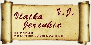 Vlatka Jerinkić vizit kartica